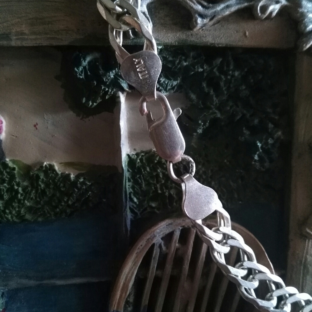 Italian Solid Sterling Silver Bracelet - image 3